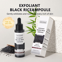 Sérum Ampoule Exfoliant au Riz Noir Marque Blanche – Essence Contrôle Sébum, Aide à Réduire le Sébum, Équilibre la Peau, Affine les Pores, Sérum Visage