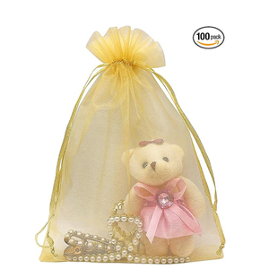 Sacchetti Regalo in Organza Personalizzati con Logo, Sacchetti a Rete con Coulisse per Gioielli, Confezioni in Rete Trasparente, Vendita Diretta dalla Fabbrica - Product Image 1