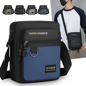 FASHION XIUXIANXILIE Men's Crossbody Bag Oxford Cloth Color Blocking Shoulder Bag For Everyday Use Summer 2026 - Product Image 1