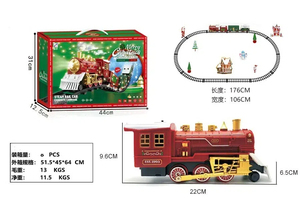 <span class=keywords><strong>Train</strong></span> électrique pour enfants Jinming, <span class=keywords><strong>jouet</strong></span> de <span class=keywords><strong>train</strong></span> télécommandé, <span class=keywords><strong>train</strong></span> à fumée électrique de Noël <span class=keywords><strong>avec</strong></span> lumières et musique - Product Image 4