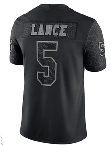 Khâu áo bóng đá mỹ rflctv giới hạn màu đen San Francisco 5 Lance 13 purdy 19 Samuel 54 Warner 80 gạo 85 kittle - Product Image 2