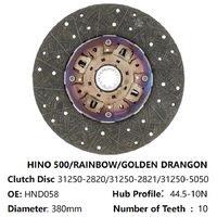 Disque d'embrayage 31250-5714 1878654385 HND058U HND029 HND058Y pour moteur de camion J08C J08E H06C H06C-T