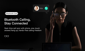 M02 AI Glasses with <b>Camera</b> HD 4K Video Shooting <b>Bluetooth</b> Voice Call Smart Eyewear for Vlog - Product Image 6
