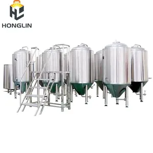 Honglin ngang bia Tank cho nhà máy bia thép không gỉ phục vụ bể chứa vỏ bọc lên men tùy chỉnh Lager Brite Tank
