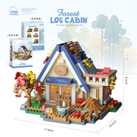Jouets éducatifs en gros compatibles Le Forest High : Blocs de construction en plastique pour maison, moulin à vent, cabane dans les arbres et vue sur la rue