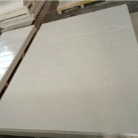 Panneau de marbre cultivé de mur de douche 6 "x 24" modèle empilé de vision avec l'intégrale 6 "dimensions