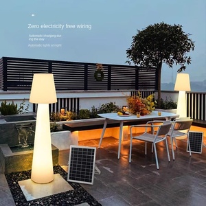 Luxe Blanc En Plastique À Distance RVB Couleurs Changeantes Led Champignon Lampadaires Illuminé Décoration Lampadaire Debout Moderne - Product Image 2