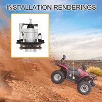 GOOFIT Étrier de frein hydraulique arrière pour Econelo 1500 Dirt Pit Bike ATV Quad Scooter Off-load
