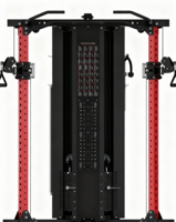 Máquina Smith Compacta Todo en Uno de Acero para Entrenamiento de Fuerza Comercial con Cables Cruzados para Fisicoculturismo