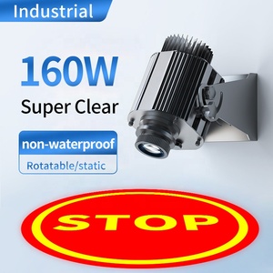 Proiettore <span class=keywords><strong>LED</strong></span> RGB Gobo 160W IP65 Impermeabile - Luce di Proiezione Personalizzata per Attraversamenti Pedonali con Struttura in Alluminio per Esterni - Product Image 2