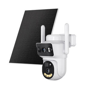 كاميرا خارجية تعمل بالطاقة الشمسية وشبكة الجيل الرابع بدقة 2K و4K، رؤية ليلية ملونة، كشف الحركة، إنذار، مقاومة للماء، كاميرا مراقبة أمنية سحابية - Product Image 1