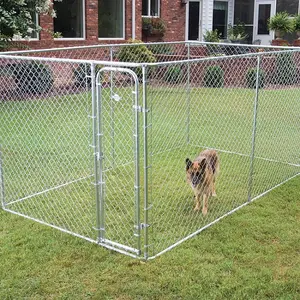 12X12X6 Kaki Classic Galvanized Outdoor Dog Kennel