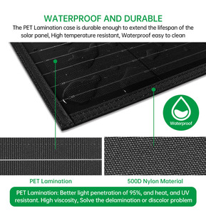 Stock más <span class=keywords><strong>barato</strong></span> plegable panel solar 50W 60W 100W 150W portátil al aire libre Cargador solar para teléfono móvil banco de energía - Product Image 4