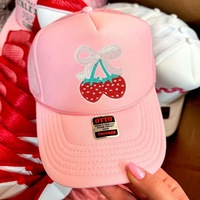 Groothandel Kersen Patch Schattig Fruit Geborduurd Vliesstof Op Maat Gemaakt Strik IJzer Applicatie Zoete Meisjes Kleding Tas Schoenen