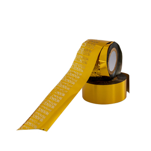 Altın damgalama folyo şerit sıcak damgalama folyo şerit son kullanma tarihi baskı uyumlu plastik poşetler işaretleme makineleri yazıcı şeritler - Product Image 2