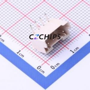 HC-XA-4AW Wire-to-Board Pin Header Bent Lead Through Hole,P=2.5mm Connector 1x4P 2.5mm Right Angle Insert XA - Product Image 1