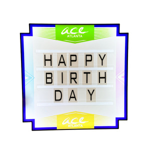 <b>LED</b> Illuminated Sign Rectangular 880110 For <b>Bars</b> KTVs Nightclubs Party Props Cheer <b>Light</b> Source - Product Image 5