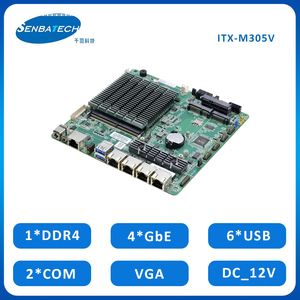 ITX-M305V N97 4 พอร์ตแลน DDR4 VGA 6 USB 2 COM 12V SIM ไม่มีพัดลม มัลติ มินิ ITX ไฟร์วอลล์ เมนบอร์ด รุ่นหมายเลข ITX-M305V รุ่นพิเศษ - Product Image 5