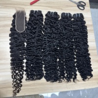 Lot de mèches de cheveux humains 16A Ondes d'eau birmanes, Ondes d'eau océaniques, Bouclées en spirale, Offre de mèches de cheveux vierges bruts vietnamiens
