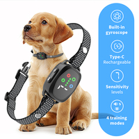 TIZE New Realse wiederaufladbarer Farbbildschirm Stop-Bellt-Hunde-Belltregelungshalsband