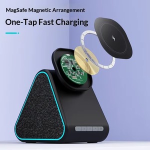 Soporte Magnético <span class=keywords><strong>para</strong></span> Teléfono con Altavoz Bluetooth 5.0 de 15W y Carga Rápida Inalámbrica <span class=keywords><strong>para</strong></span> <span class=keywords><strong>iPhone</strong></span> 17 - ¡Oferta! - Product Image 4
