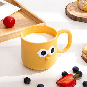 Cute Cartoon Toothbrush <b>Cup</b> For Kids And Couples Plastic Mouthwash <b>Cup</b> Household Dental <b>Cup</b> Straight Body Design - Product Image 5