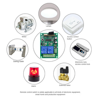 Control Remoto Inalámbrico RF con Alcance de 100m para Puerta de Garaje Eléctrica, 4 Botones, Indicador LED Impermeable, Batería AAA