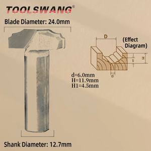 ดอกเราเตอร์คาร์ไบด์ทังสเตน TOOLSWANG ขนาด 38 มม. ความแข็ง HRC55 สำหรับงานแกะสลัก/เครื่อง CNC เครื่องมือช่างไม้ - Product Image 4