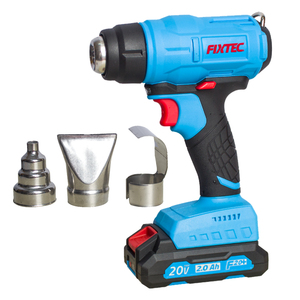 FIXTEC เครื่องมือไฟฟ้าขายส่ง ปืนลมร้อนไร้สาย แบตเตอรี่ลิเธียม 20V ปืนลมร้อน FCHG20X เครื่องปืนลมร้อน FCHG20X FCHG20X ปืนลมร้อน Mac - Product Image 1