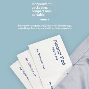 Toallitas Húmedas <span class=keywords><strong>de</strong></span> Algodón con 75% <span class=keywords><strong>de</strong></span> <span class=keywords><strong>Alcohol</strong></span> para Uso Doméstico, Empaquetadas Individualmente, Desechables, Tamaño Pequeño, para <span class=keywords><strong>Limpieza</strong></span> <span class=keywords><strong>de</strong></span> Oídos, Esterilización e Higiene - Product Image 3