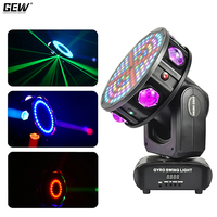 GEVV Große Pendel-Lichtanlage 120W DMX512 RGBW Beam Laser Wash Strobe LED Moving Head Licht für Bühnenshows und Events