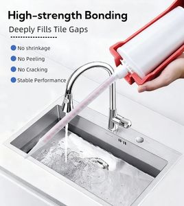 ओम गंध कारखाने 400 मिलीलीटर एपॉक्सी टाइल ग्राआउट 1:1 अनुपात दो-घटक मैट सतह फर्श फर्श सीलेंट - Product Image 4