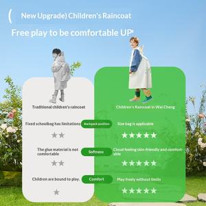 Impermeable Infantil Universal de Dibujos Animados de una Pieza <span class=keywords><strong>para</strong></span> Senderismo, <span class=keywords><strong>para</strong></span> Estudiantes de Jardín de Infancia y Primaria, con Logotipo - Product Image 4