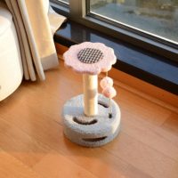 Arbre à chat écologique en gros pour fabricants, design tournesol, idéal pour Halloween et Noël, livré en carton
