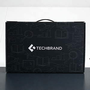 Caja de envío para micrófonos 3C Electronics, cajas de embalaje DTC, caja de envío corrugada con opción de flauta B/E, caja de envío troquelada, OEM personalizado - Product Image 3