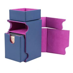 Boîte de rangement modulaire en cuir PU transformable et innovante FX pour cartes à collectionner - Product Image 4