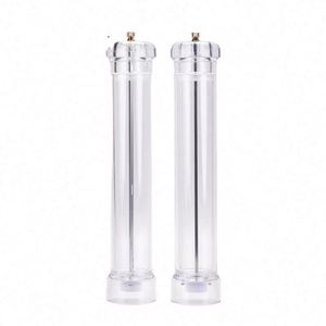 Acrylic Transparent Manual Salt and <b>Pepper</b> Mill/<b>Pepper</b> <b>Grinder</b>/Spice Shaker 100ml Ceramic Core Extra Tall - Product Image 1