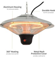Chauffage infrarouge suspendu décoratif en forme de champignon 1200W/1500W/1000W pour bistro de cour tendance