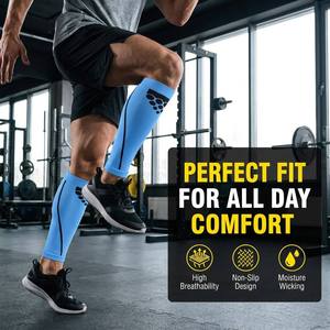 Chaussettes de compression personnalisées, bas de compression, manchons de compression pour mollets, hommes femmes, respirants, élastiques, soutien, <span class=keywords><strong>handball</strong></span>, water-polo, netball, OEM - Product Image 5