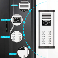Sistema de timbre Apartamentos Decodificador de 2 cables Sistemas de intercomunicación de audio de intercomunicación de apartamento innecesarios para 12 edificios de apartamentos
