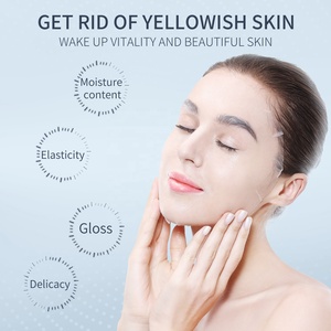 Masque facial japonais à l'arbutine de cerisier blanc 10 pièces éclaircit unifie le teint supprime les taches brunes de mélanine masque en feuille blanchissant - Product Image 5