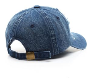 Gorra de béisbol de mezclilla lavada Vintage de moda de alta calidad - Product Image 5