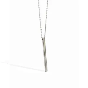 Женское Ожерелье с вертикальной подвеской, Простой Длинный минималистичный кулон-цепочка с лариатами