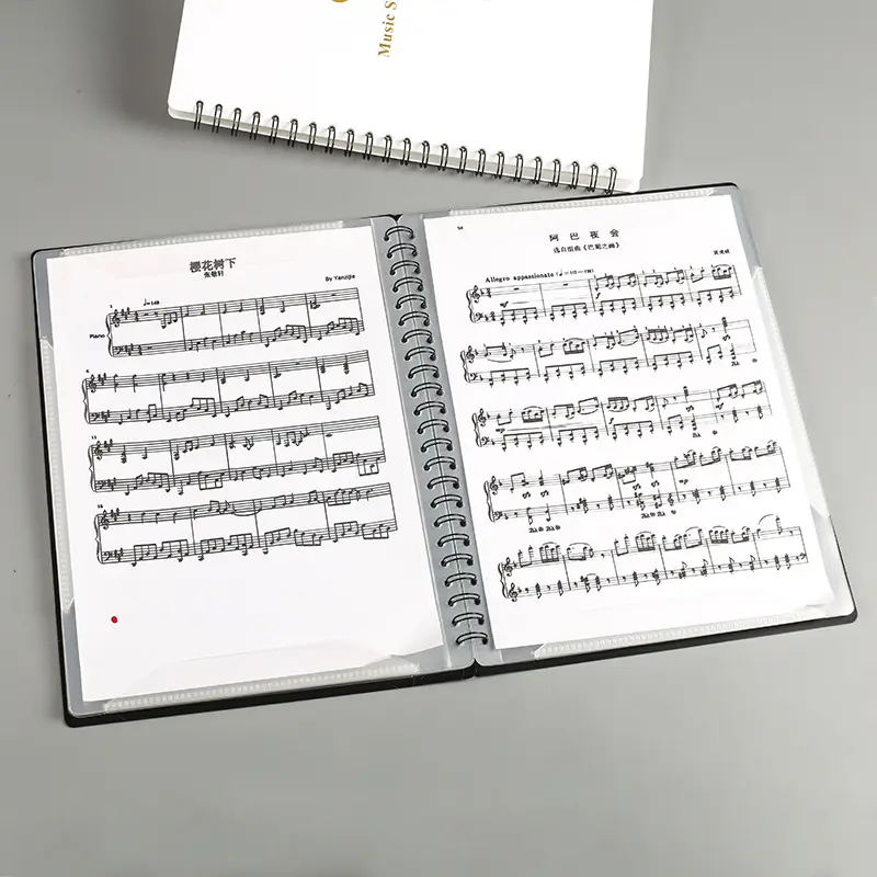 Joytop 도매 40 포켓 음악 디스플레이 책 방수 Pp 플라스틱 A4 음악 시트 파일 폴더