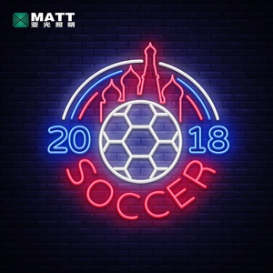Enseigne au néon personnalisée en forme de ballon de football en feu, lumières au néon LED pour la décoration de club de football, décoration murale pour chambre d'enfant - Product Image 4