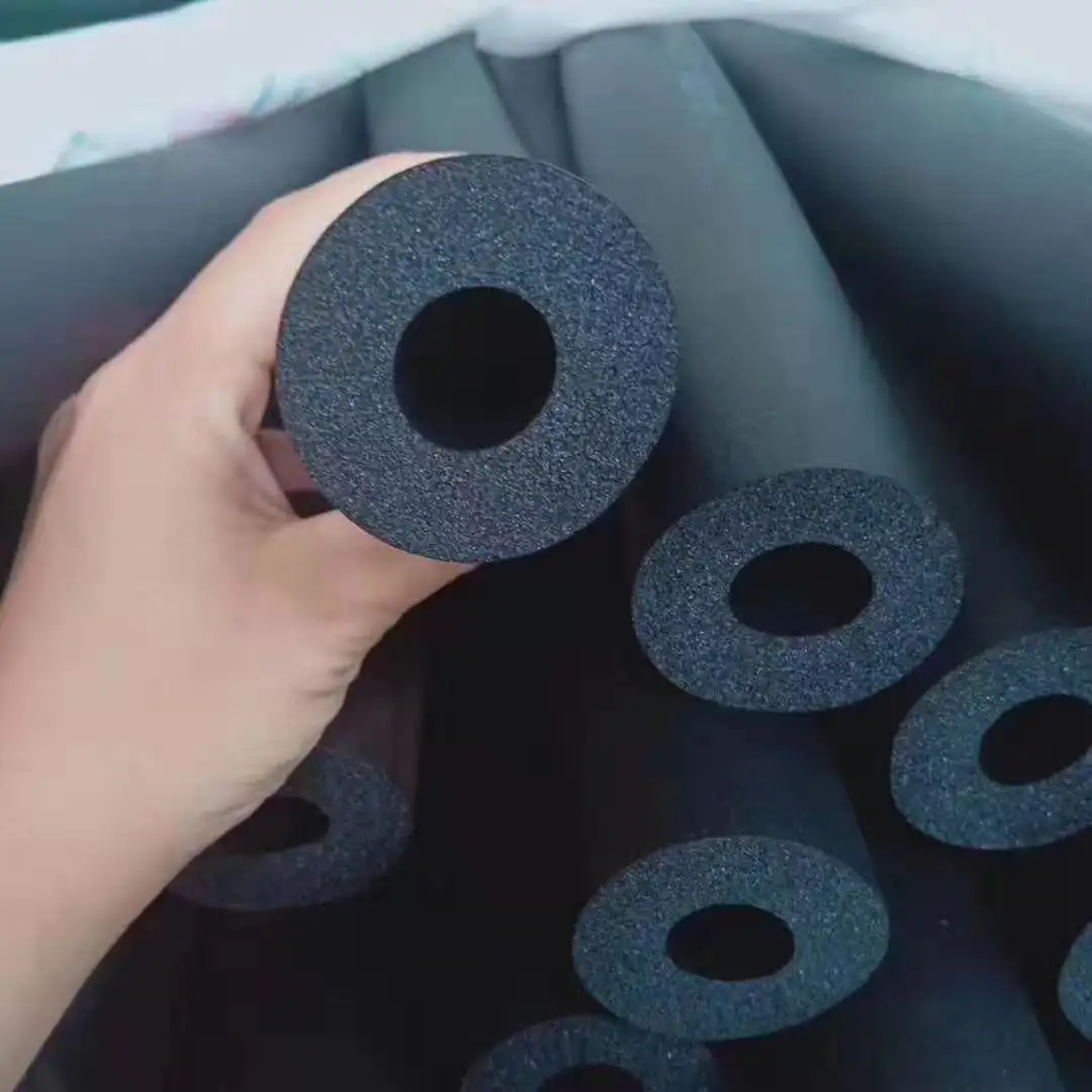 Central air conditioning pipe nitrile rubber insulation foam pipe color rubber insulation pipe