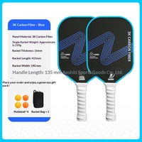 Raquette de pickleball en fibre de carbone pressée à chaud transfrontalière T700, finition mate texturée, qualité compétition, 44 700g
