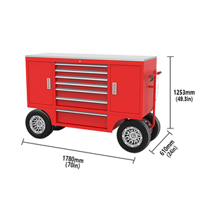 Chariot <span class=keywords><strong>à</strong></span> outils <span class=keywords><strong>Xxl</strong></span> d'armoire <span class=keywords><strong>à</strong></span> outils d'atelier d'automobile d'outil de chariot de fosse de grandes roues résistantes en métal de JZD avec des outils ODM OEM - Product Image 3