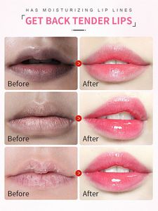 Mascarilla Labial de Colágeno Transparente, Rosa y Dorada Brillante, Hidratante, Vegana y Orgánica, de Venta Directa de Fábrica, Marca Privada - Product Image 4