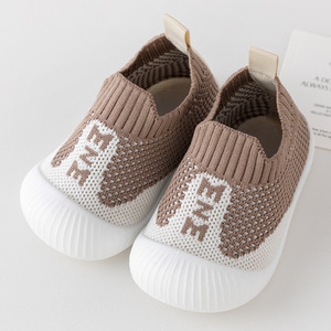 Letter Printed Toddler Floor <b>Shoes</b> <b>Soft</b> Anti Slip Sole Breathable Comfort Baby Pre Walker <b>Shoes</b> For Autumn Winter - Product Image 1